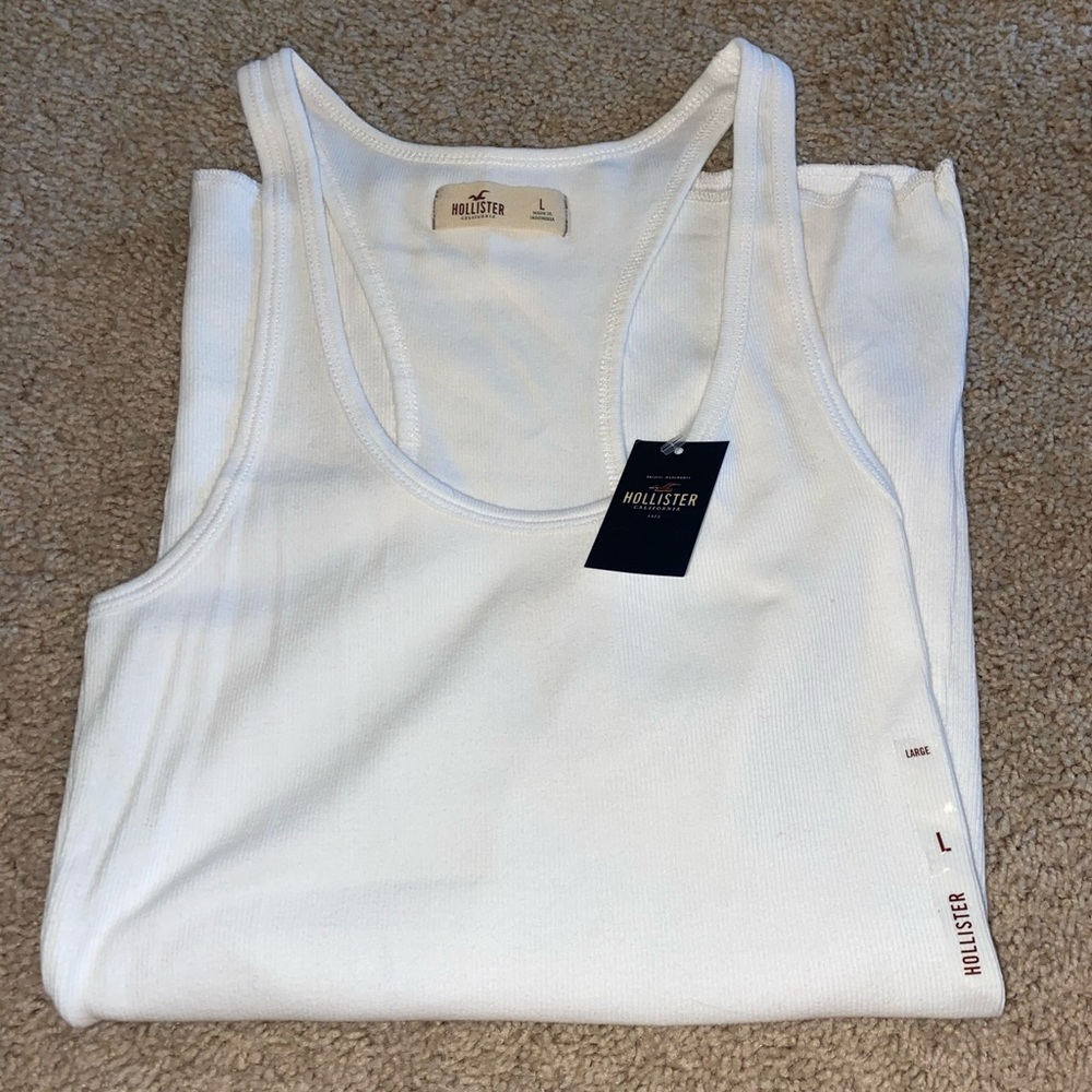 New with tags Hollister white tank top